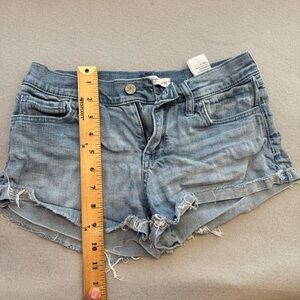 Abercrombie & Fitch Distressed Denim Cutoff Shorts Size 0 / 25